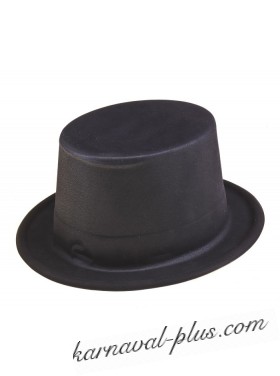 Шляпа Цилиндр черная, пластик