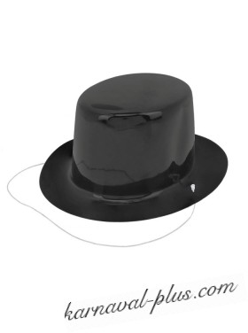 Шляпка мини черная-пластик