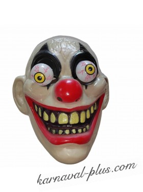 Карнавальная маска Клоун 2 с выпадающими глазами