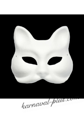 Карнавальная маска Кошка под роспись, папье-маше