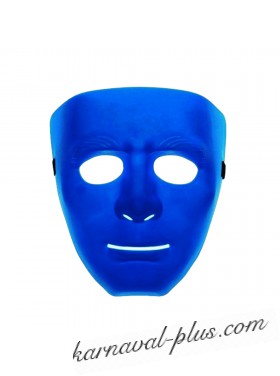 Карнавальная маска Лицо Кабуки, цвет синий