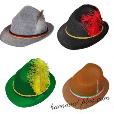 Карнавальная шляпа Баварская/Охотник, цвета микс