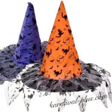 Карнавальная шляпа Ведьмочки, цвета микс