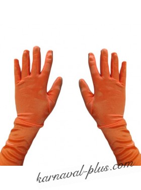 Карнавальные перчатки удлиненные 35см, цвета микс