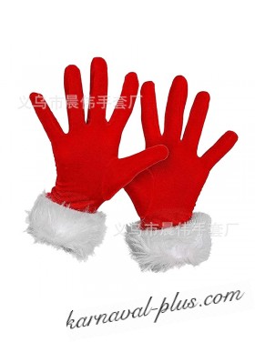 Карнавальные  перчатки Санта Клауса\Деда Мороза
