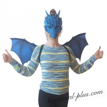 Карнавальный комплект маска и крылья дракона, цвета микс