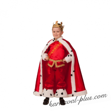 Карнавальный костюм Король, сатин