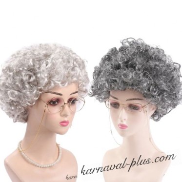 Карнавальный парик Бабушки, цвета пепел/серый