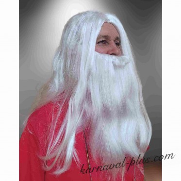 Карнавальный парик Мудреца с бородой и усами