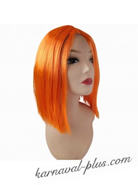 Карнавальный парик Удлиненное каре, цвет оранжевый