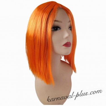 Карнавальный парик Удлиненное каре, цвет оранжевый