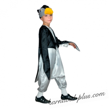 Карнавальный костюм-пингвин сатин, детский