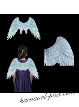 Крылья ангела белые/серые Аниме 70х50 см