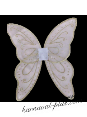 Крылья бабочки белые большие, 68см