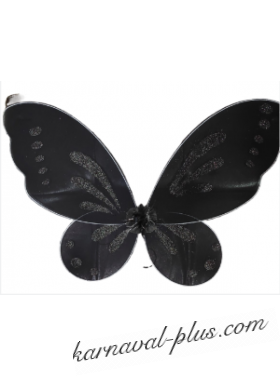 Крылья Бабочки/Феи с блестками большие, цвет черный