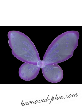 Крылья Бабочки/Феи с блестками большие, цвет фиолетовый