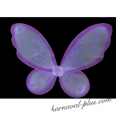 Крылья Бабочки/Феи с блестками большие, цвет фиолетовый