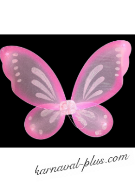 Крылья Бабочки/Феи с блестками большие, цвет розовый