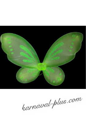 Крылья Бабочки/Феи с блестками большие, цвет зеленый
