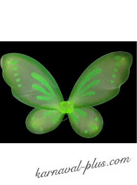 Крылья Бабочки/Феи с блестками большие, цвет зеленый