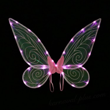 Крылья Эльфа с подсветкой, цвет розовый