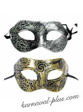 Венецианская маска Унисекс, серебро/бронза